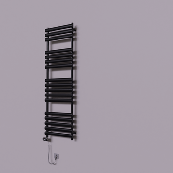 Radiva - Volga Dekoratif Elektrikli Havlupan 500x1600 Siyah (Thesis Termostat) 900W