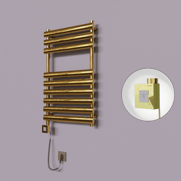 - Volga Dekoratif Elektrikli Havlupan 500x800 Altın (KTX1 Termostat) 200W Spiral Kablolu  - Volga Dekoratif Elektrikli Havlupan 500x800 Altın (KTX1 Termostat) 200W Spiral Kablolu