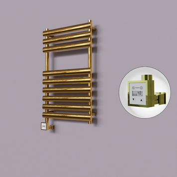 - Volga Dekoratif Elektrikli Havlupan 500x800 Altın (KTX3 Termostat) 200W  - Volga Dekoratif Elektrikli Havlupan 500x800 Altın (KTX3 Termostat) 200W