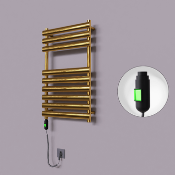 Radiva - Volga Dekoratif Elektrikli Havlupan 500x800 Altın (On/Off Düğmeli) 200W