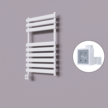  - Volga Dekoratif Elektrikli Havlupan 500x800 Beyaz (KTX3 Termostat) 300W