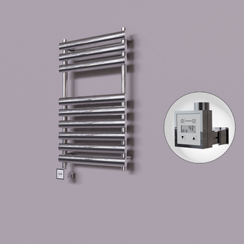 - Volga Dekoratif Elektrikli Havlupan 500x800 Krom (KTX3 Termostat) 200W  - Volga Dekoratif Elektrikli Havlupan 500x800 Krom (KTX3 Termostat) 200W