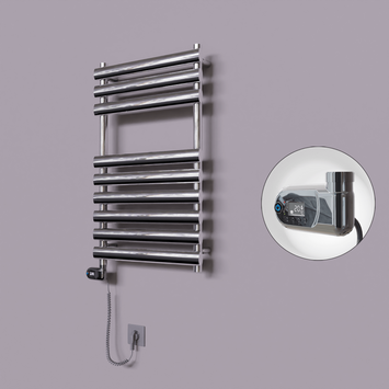 Radiva - Volga Dekoratif Elektrikli Havlupan 500x800 Krom (Thesis Termostat) 200W
