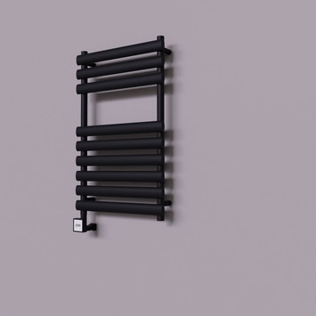 Radiva - Volga Dekoratif Elektrikli Havlupan 500x800 Siyah (KTX3 Termostat) 300W