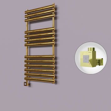  - Volga Dekoratif Elektrikli Havlupan 600x1200 Altın (KTX1 Termostat) 300W