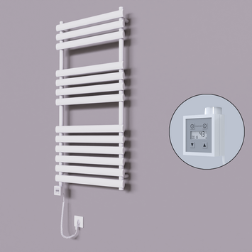 - Volga Dekoratif Elektrikli Havlupan 600x1200 Beyaz (KTX3 Termostat) 600W Spiral Kablolu  - Volga Dekoratif Elektrikli Havlupan 600x1200 Beyaz (KTX3 Termostat) 600W Spiral Kablolu