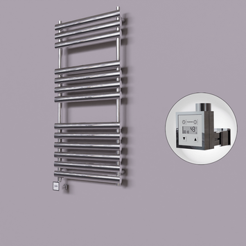 - Volga Dekoratif Elektrikli Havlupan 600x1200 Krom (KTX3 Termostat) 300W  - Volga Dekoratif Elektrikli Havlupan 600x1200 Krom (KTX3 Termostat) 300W