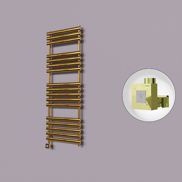 - Volga Dekoratif Elektrikli Havlupan 600x1600 Altın (KTX1 Termostat) 600W  - Volga Dekoratif Elektrikli Havlupan 600x1600 Altın (KTX1 Termostat) 600W