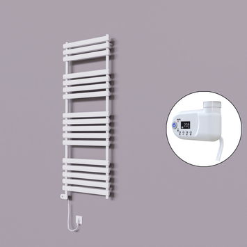 Radiva - Volga Dekoratif Elektrikli Havlupan 600x1600 Beyaz (Thesis Termostat) 900W