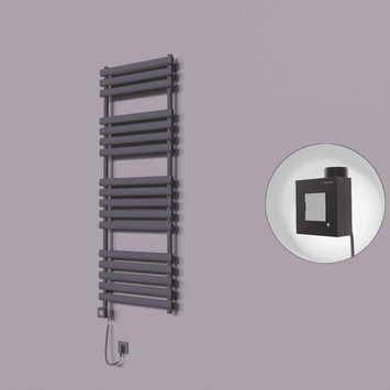 - Volga Dekoratif Elektrikli Havlupan 600x1600 Koyu Antrasit (KTX1 Termostat) 1000W Spiral Kablolu  - Volga Dekoratif Elektrikli Havlupan 600x1600 Koyu Antrasit (KTX1 Termostat) 1000W Spiral Kablolu