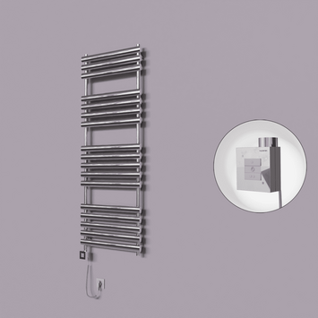 - Volga Dekoratif Elektrikli Havlupan 600x1600 Krom (KTX1 Termostat) 600W Spiral Kablolu  - Volga Dekoratif Elektrikli Havlupan 600x1600 Krom (KTX1 Termostat) 600W Spiral Kablolu