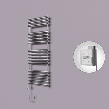 - Volga Dekoratif Elektrikli Havlupan 600x1600 Krom (KTX3 Termostat) 600W Spiral Kablolu  - Volga Dekoratif Elektrikli Havlupan 600x1600 Krom (KTX3 Termostat) 600W Spiral Kablolu