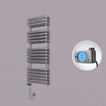 Radiva - Volga Dekoratif Elektrikli Havlupan 600x1600 Krom (Musa Termostat) 600W