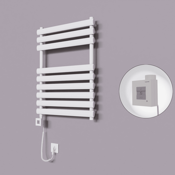  - Volga Dekoratif Elektrikli Havlupan 600x800 Beyaz (KTX1 Termostat) 600W Spiral Kablolu