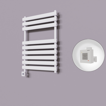  - Volga Dekoratif Elektrikli Havlupan 600x800 Beyaz (KTX1 Termostat) 600W