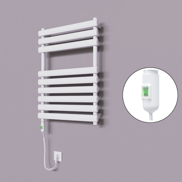 Radiva - Volga Dekoratif Elektrikli Havlupan 600x800 Beyaz (On/Off Düğmeli) 600W