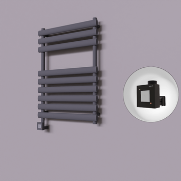 - Volga Dekoratif Elektrikli Havlupan 600x800 Koyu Antrasit (KTX1 Termostat) 600W  - Volga Dekoratif Elektrikli Havlupan 600x800 Koyu Antrasit (KTX1 Termostat) 600W