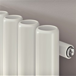 Vulkan Radiateur Décoratif Exclusif 1500x585 Blanc - Thumbnail