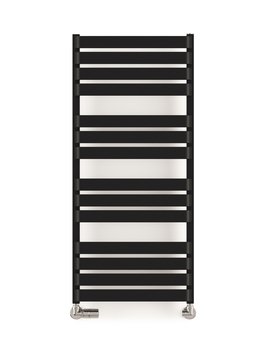 WARP T Design Towel Warmer 500x1110 Black - Thumbnail