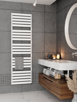 Radiva - WARP T Sèche Serviettes Design 500x1695 Blanc