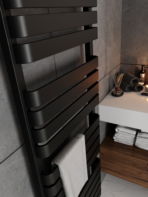 WARP T Sèche Serviettes Design 500x1695 Noir