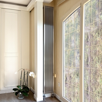Radiva - Zambezi Paslanmaz Çelik Radyatör 1200x410 Satin Polisaj
