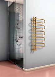 Zante Decorative Towel Warmer 500x1000 Gold - Thumbnail