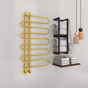 Radiva - Zante Decorative Towel Warmer 500x1000 Gold