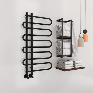 Radiva - Zante Decorative Towel Warmer 500x1000 Matt Black