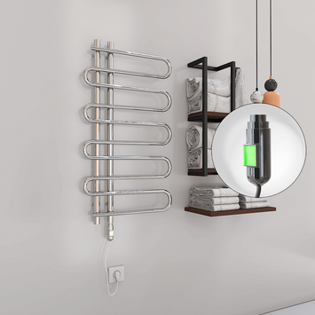 Radiva - Zante Electric Towel Warmer 200 Watt 500x1000 Chrome (On/Off)