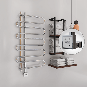 Radiva - Zante Electric Towel Warmer 500x1000 Chrome Ktx3 200 W