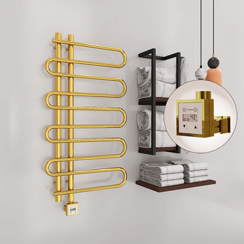 Radiva - Zante Electric Towel Warmer 500x1000 Gold Ktx3 200 W