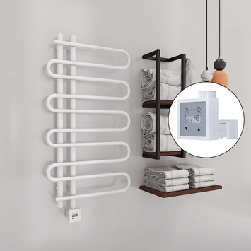 Radiva - Zante Electric Towel Warmer 500x1000 White Ktx3 300 W