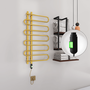 Radiva - ZANTE Elektrikli Havlupan 500x1000 Altın (On/Off Düğmeli) 200W