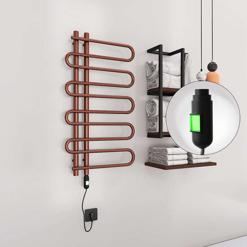ZANTE Elektrikli Havlupan 500x1000 Bakır Eskitme (On/Off Düğmeli) 200W