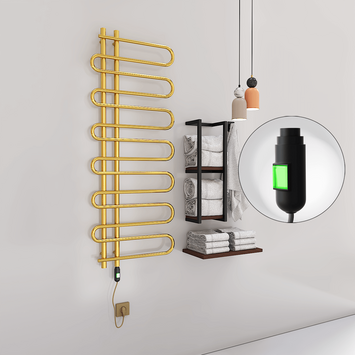 Radiva - ZANTE Elektrikli Havlupan 600x1400 Altın (On/Off Düğmeli) 300W