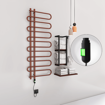  - ZANTE Elektrikli Havlupan 600x1400 Bakır Eskitme (On/Off Düğmeli) 300W