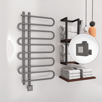 Radiva - Zante Sèche Serviettes Electrique 500x1000 Anthracite Ktx1 300 Watt Radiva - Zante Sèche Serviettes Electrique 500x1000 Anthracite Ktx1 300 Watt