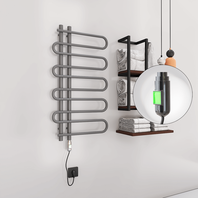 Zante Sèche Serviettes Electrique 500x1000 Anthracite (On/Off) 300 W