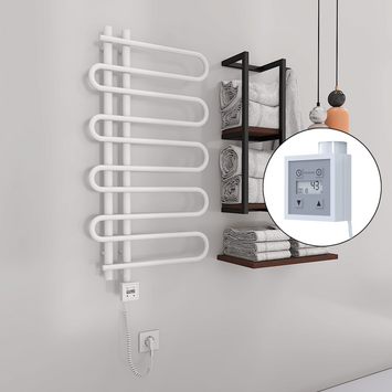 Radiva - Zante Elektrikli Havlupan 500x1000 Beyaz (KTX3 Termostat) 300W Spiral Kablolu