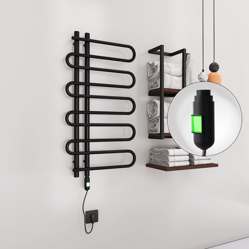 Zante Sèche Serviettes Electrique 500x1000 Noir mat (On/Off) 300 W