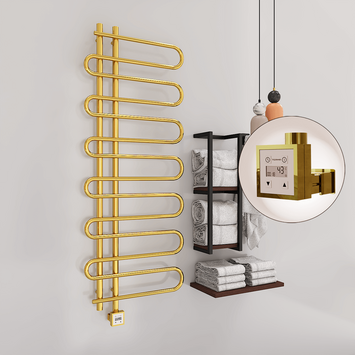 Radiva - Zante Sèche Serviettes Electrique 600x1400 Or Ktx3 300 W