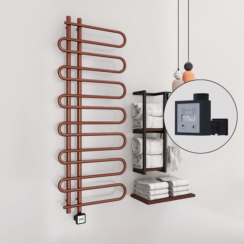 Zante Electric Towel Warmer 600x1400 Antique Copper Ktx3 300 W
