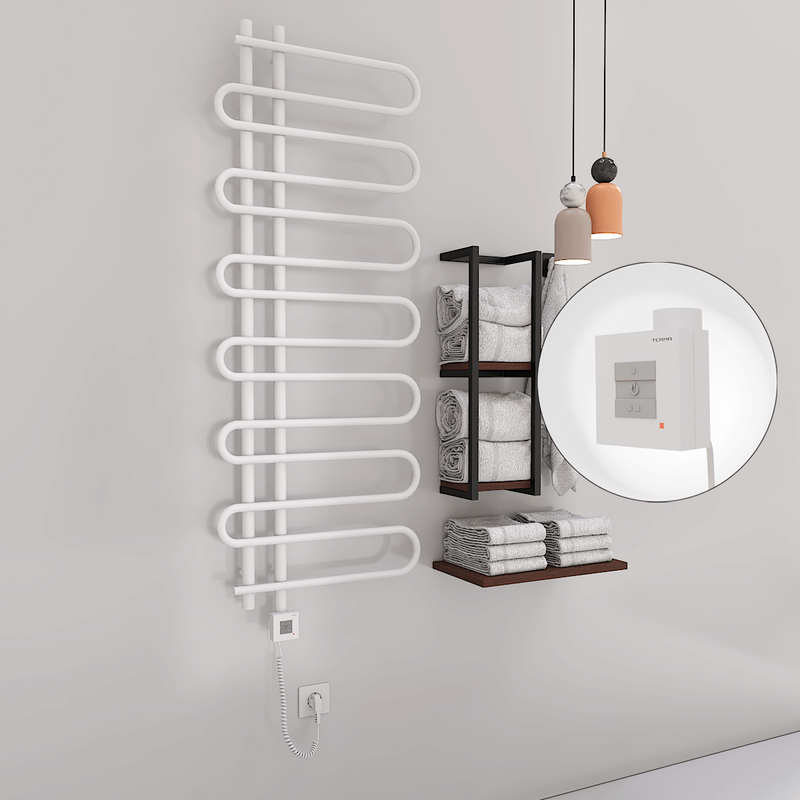 Zante Elektrikli Havlupan 600x1400 Beyaz (KTX1 Termostat) 600W Spiral Kablolu