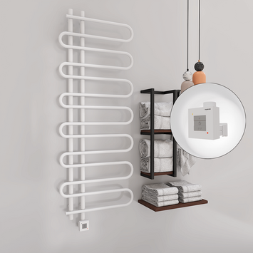 Radiva - Zante Sèche Serviettes Electrique 600x1400 Blanc Ktx1 600 Watt