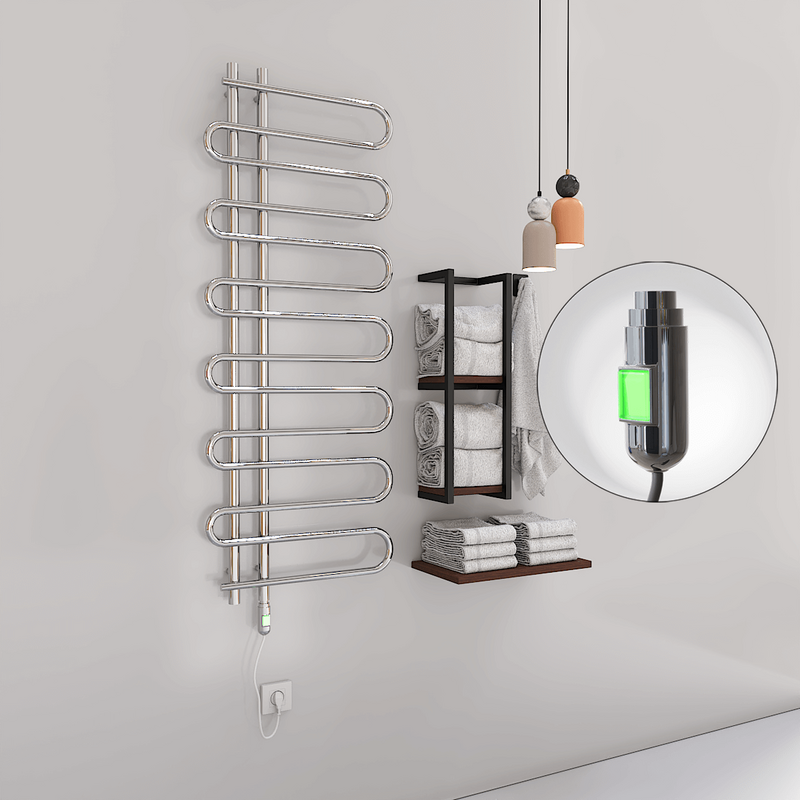 Zante Elektrikli Havlupan 600x1400 Krom (On/Off Düğmeli) 300W