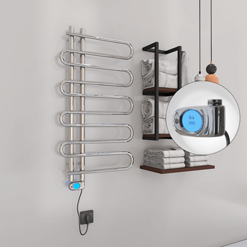 Radiva - Zante Sèche Serviettes Electrique 200 Watt 500x1000 Chrome (Thermostat Musa) Radiva - Zante Sèche Serviettes Electrique 200 Watt 500x1000 Chrome (Thermostat Musa)