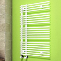 Zanzibar Decorative Towel Warmer 600x1000 White - Thumbnail