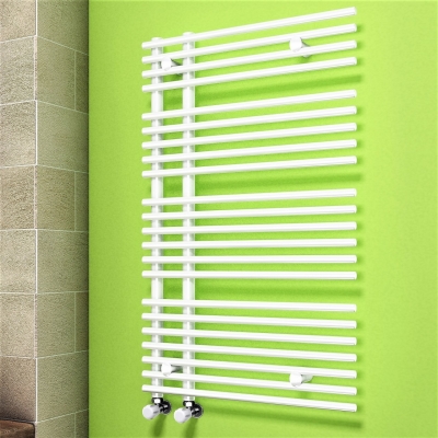 Zanzibar Decorative Towel Warmer 600x1000 White