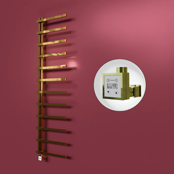 Radiva - Zap Dekoratif Elektrikli Havlupan 500x1150 Altın (KTX3 Termostat) 200W